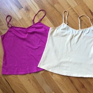 2 cotton cami sleep tops